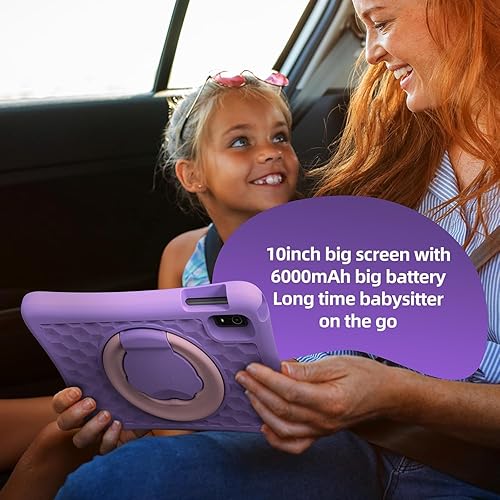 Miniatura 3 de plimpton Tablet infantil mejorada 2025, tableta Android 15 de 10 pulgadas para niños con funda incluida, Octa-Core, Google Kids Space, control