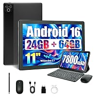 MUTSAY Tablet 11 Pollici Android 16 Tablet PC da 24 GB RAM 64 GB ROM 1 TB TF Espandibile