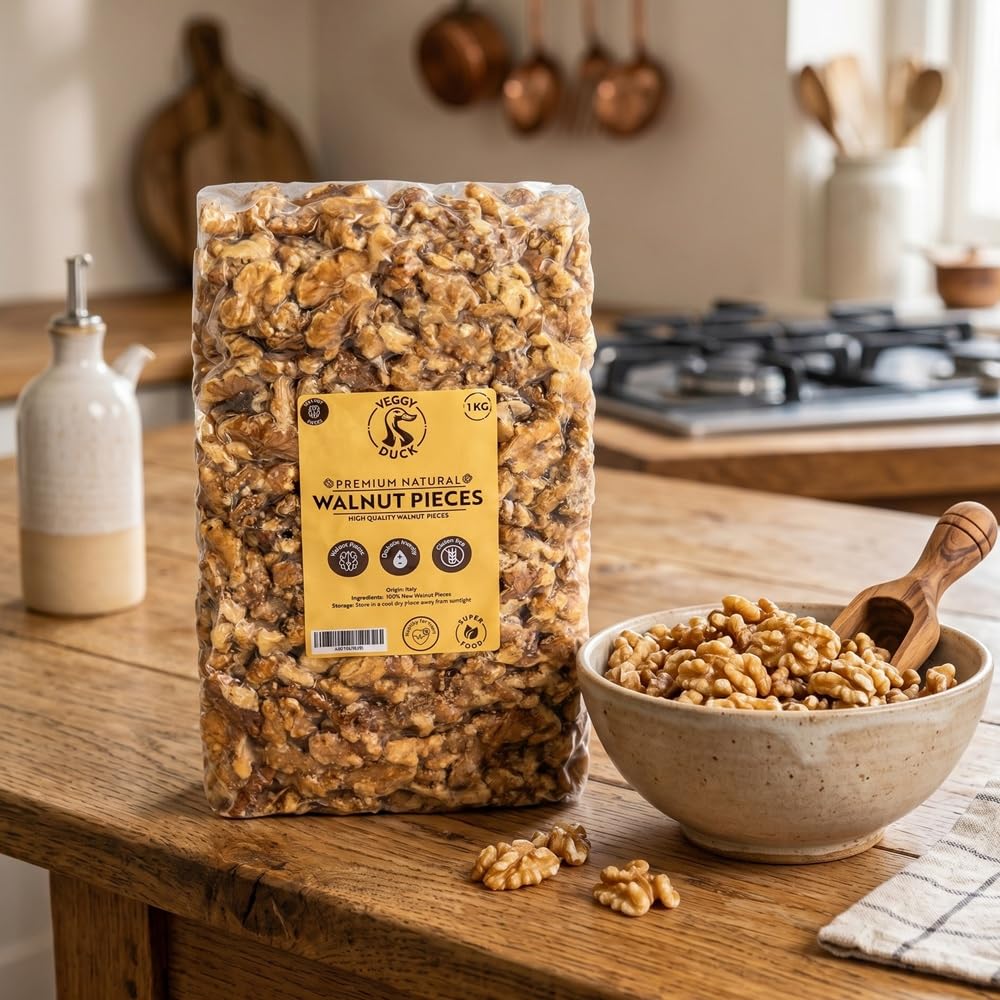Veggy Duck - Nueces Naturales Sin Cascara (1Kg) - Origen Italia | Sin Sal