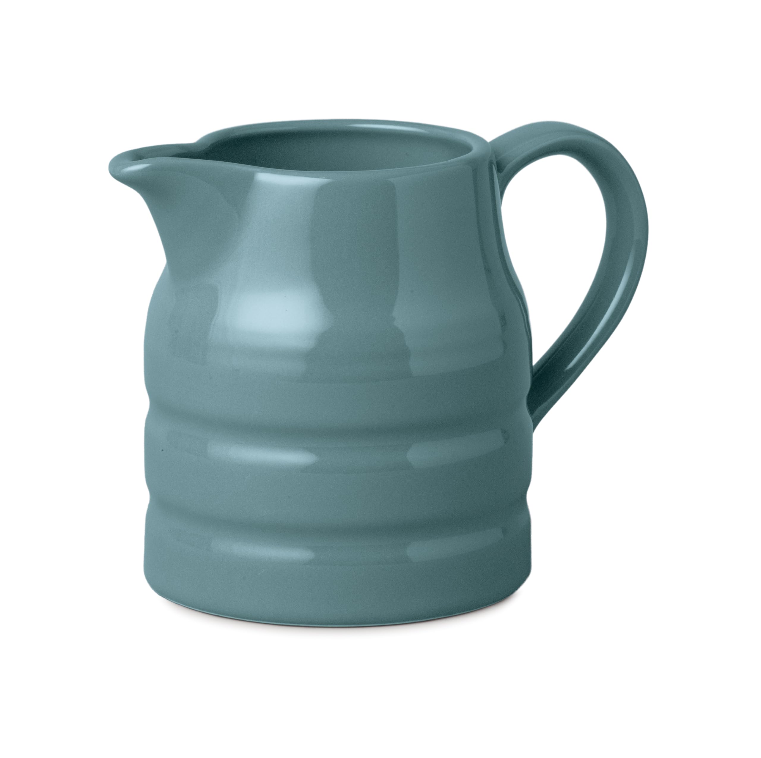 WM Bartleet & Sons Porcelain Churn Jug 1 Pint – Traditional Milk, Cream, Custard & Gravy Jug with Coloured Glaze Finish