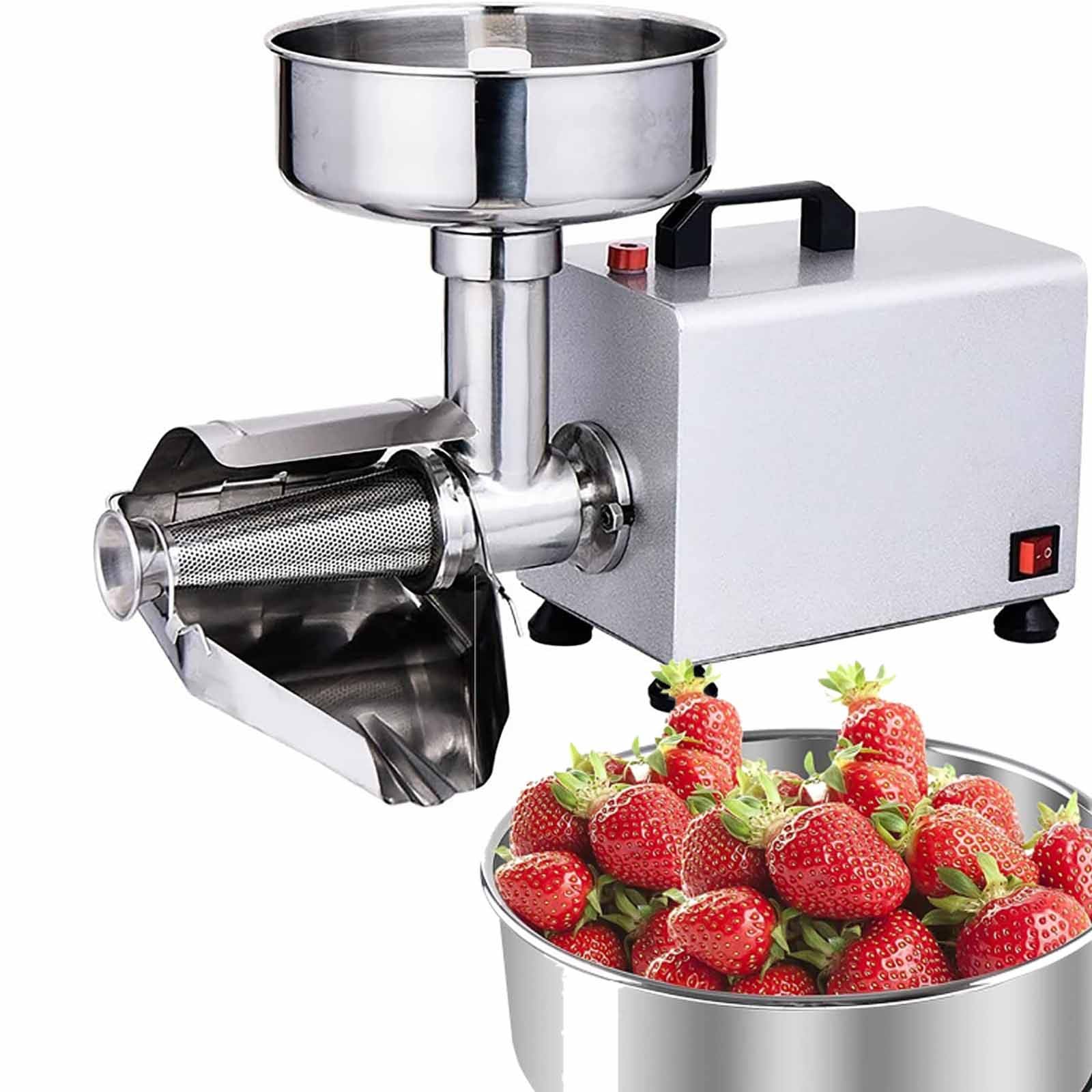 MYUYEE 370w Electric Tomato Strainer Machine,Jams & Sauces Squeezer Maker, Stainless Steel,Commercial Electric Tomato Strainer Machine,Blueberry and More