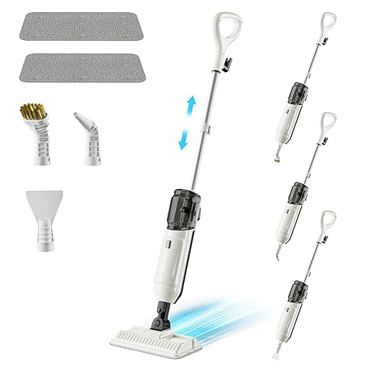 Steam Mop, MultiPurpose Steam Cleaner for Home with Handheld Steamer Mops Accessories Pet Steam Mop Cleaner for Floor Cleaning, Hardfloor, Tile, Carpet for Whole Home Use