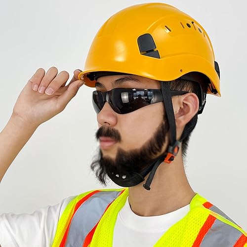 Miniatura 5 de CR06 Casco de seguridad de construcción ABS Sistema de ventilación ajustable aprobado por OSHA cascos de trabajo industrial protección de cabeza