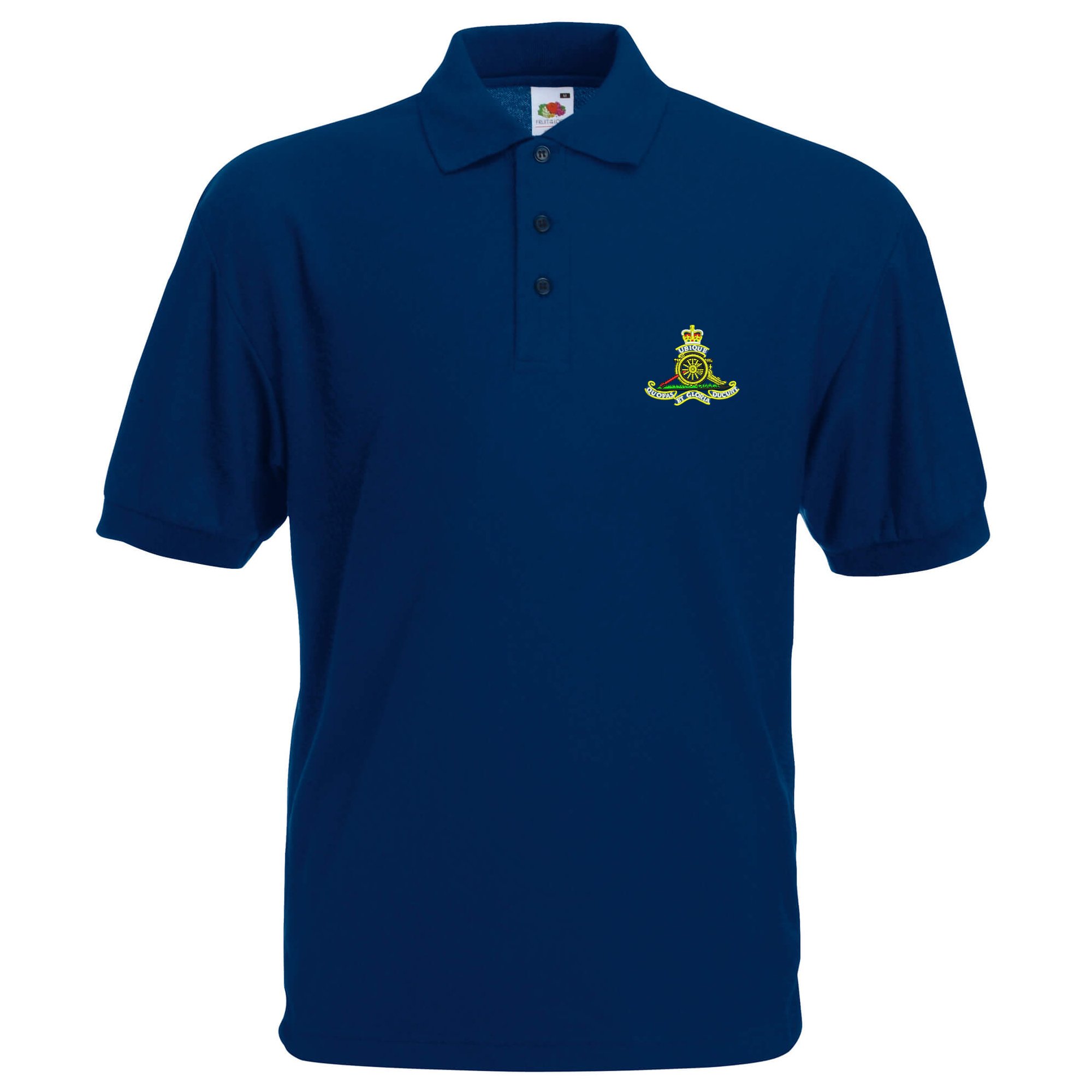 Pineapple Joe's Men's Navy Royal Artillery Embroidered Polo - 2X Large