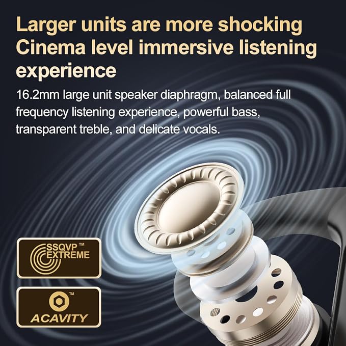 Auricular Bluetooth de una oreja con 48H de duración, diseño abierto, micrófono con mute, impermeable IPX5 miniatura 8