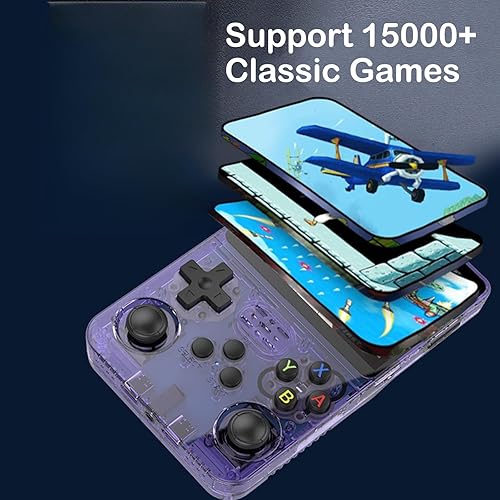 Miniatura 3 de r36s - Consola de juegos portátil retro precargada con más de 15000 juegosmás de 12 emuladores, consola de juegos retro portátil con pantalla IPS de