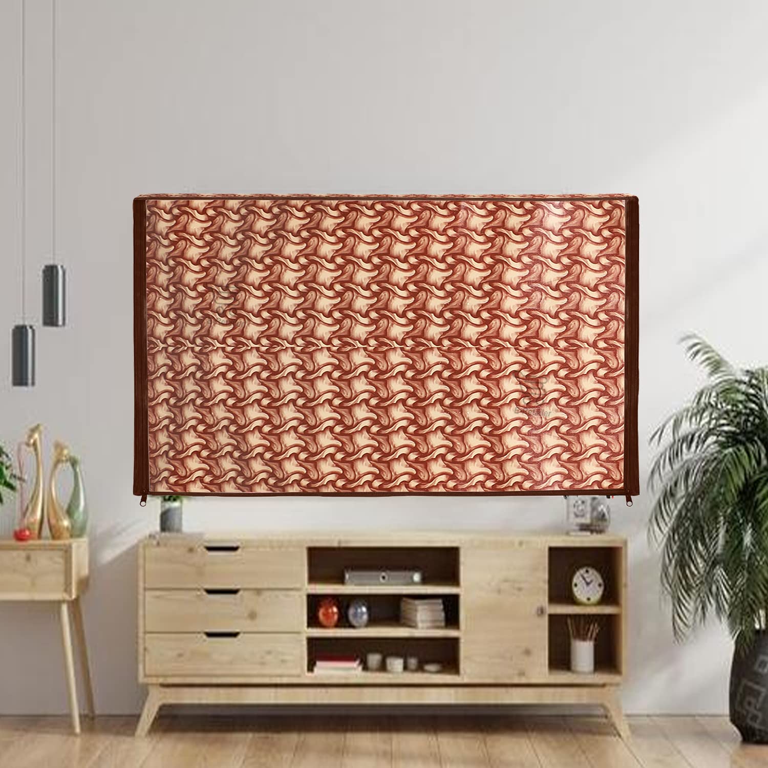 E-Retailer® Transparent LCD/LED T.V Protector Cover with Zipper Enclosure for 26 Inch Suitable for All Major Brand & Model (Color-Brown, Size- 25.5.3x17 Inches)