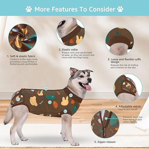 Miniatura 51 de Traje de cirugía para perros pequeños, esterilización femenina, traje profesional de recuperación para perros después de la esterilización, traje 2