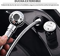 Vista 3 de Silla de lavado Ainfox para peluquería, con cuenco para champú, de plástico ABS, para salón de belleza (Negro)