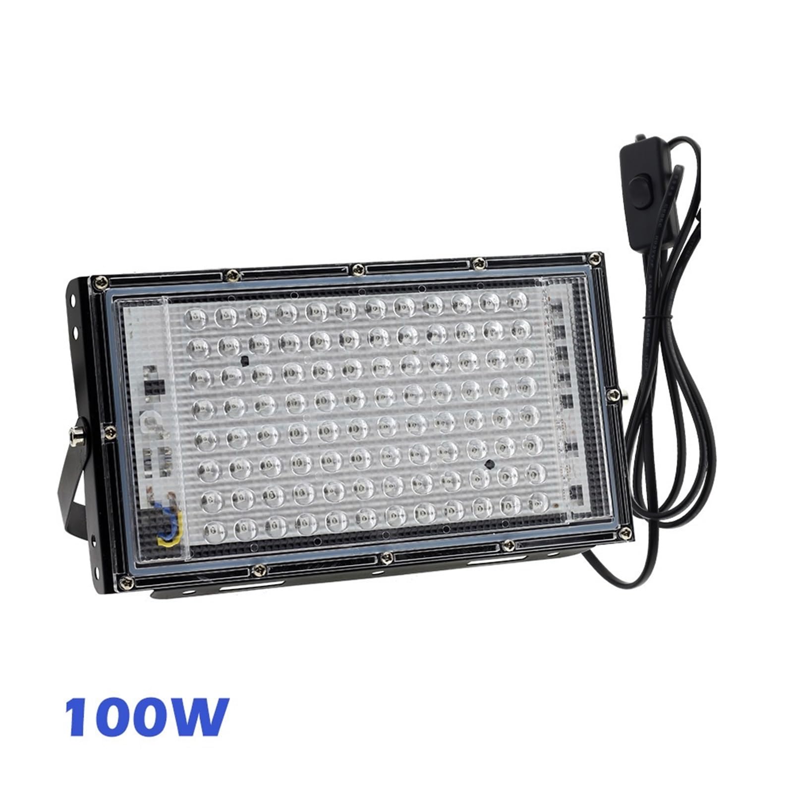 Faro LED da Esterno 50W/100W UV 395nm Lampada di polimerizzazione Fluorescente Luce per Feste Palcoscenico Teatro LED per Illuminazione, per Esterni, Magazzini, Strade (Potenza-100