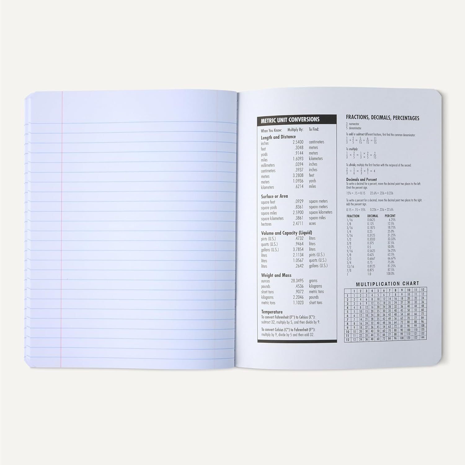 Amazon Basics Composition Notebook, College Ruled, 100 Sheets, 9.75" x 7.5", Marble Black, 12-Pack