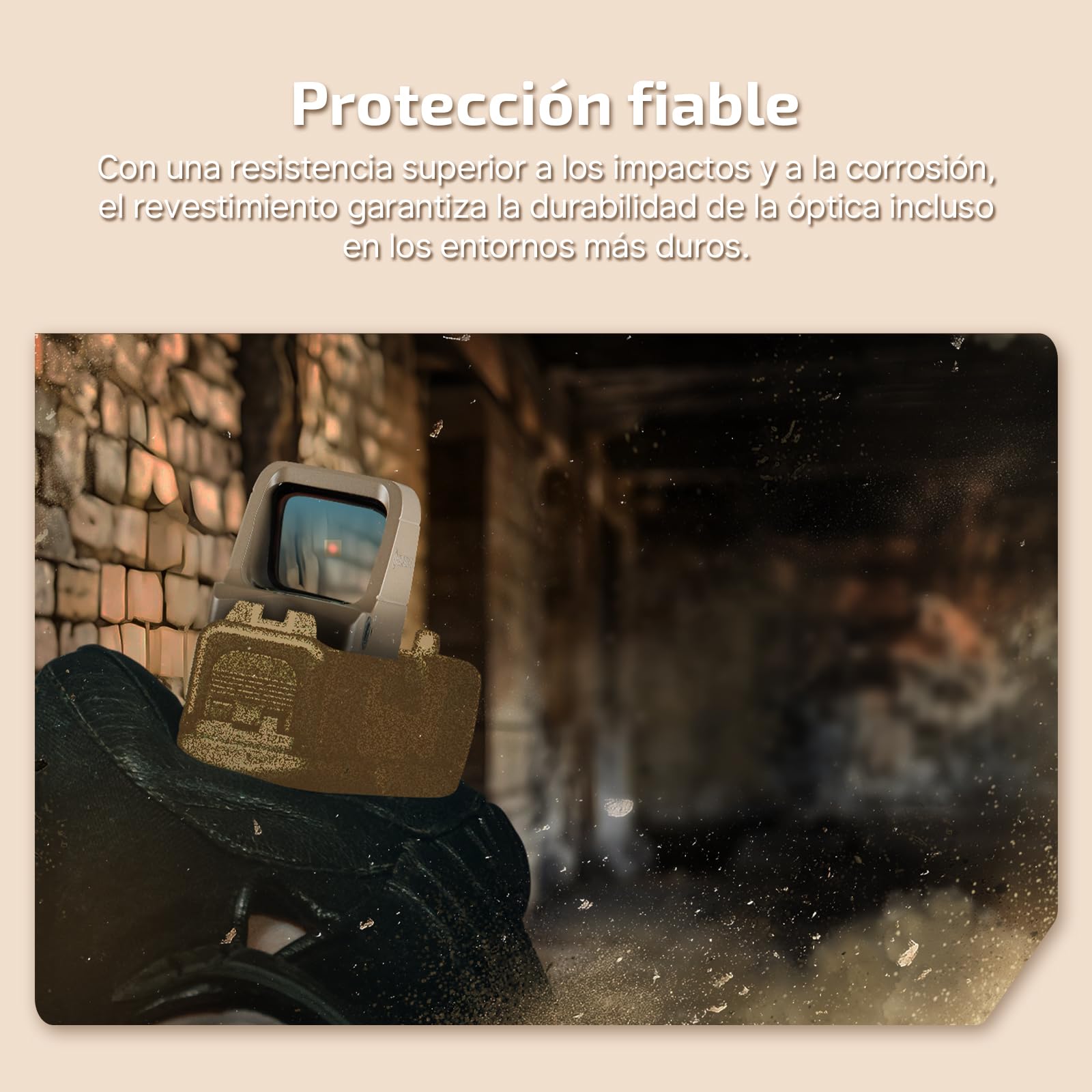 OLIGHT Osight 3 Moa Recargable y Duradera Visor Holográfico Mira Réflex Abierta con Cubierta de Carga Mira Táctica sin Paralaje para Tiro Deportivo