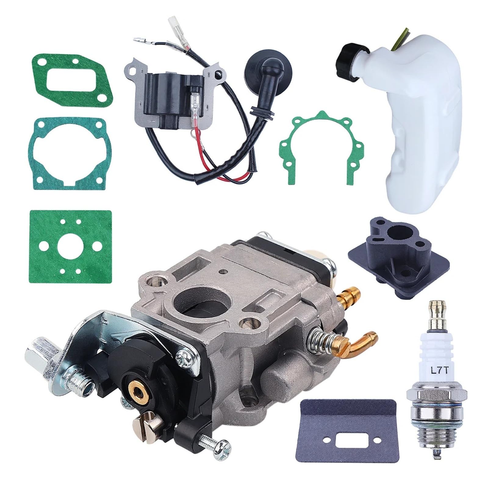 Carburador bobina de encendido tanque de combustible apto for 43CC 52CC 47CC 40-5 CG430 CG520 1E40F-5 40F-5 TL43 desbrozadora de motor de Gas