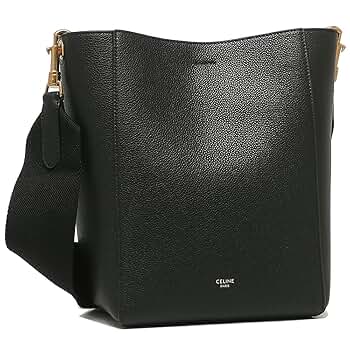 (新商品レベル) セリーヌ サングルバック ミディアム ブラック CELINE セリーヌ(新ロゴ) サングル バケット ミディアム