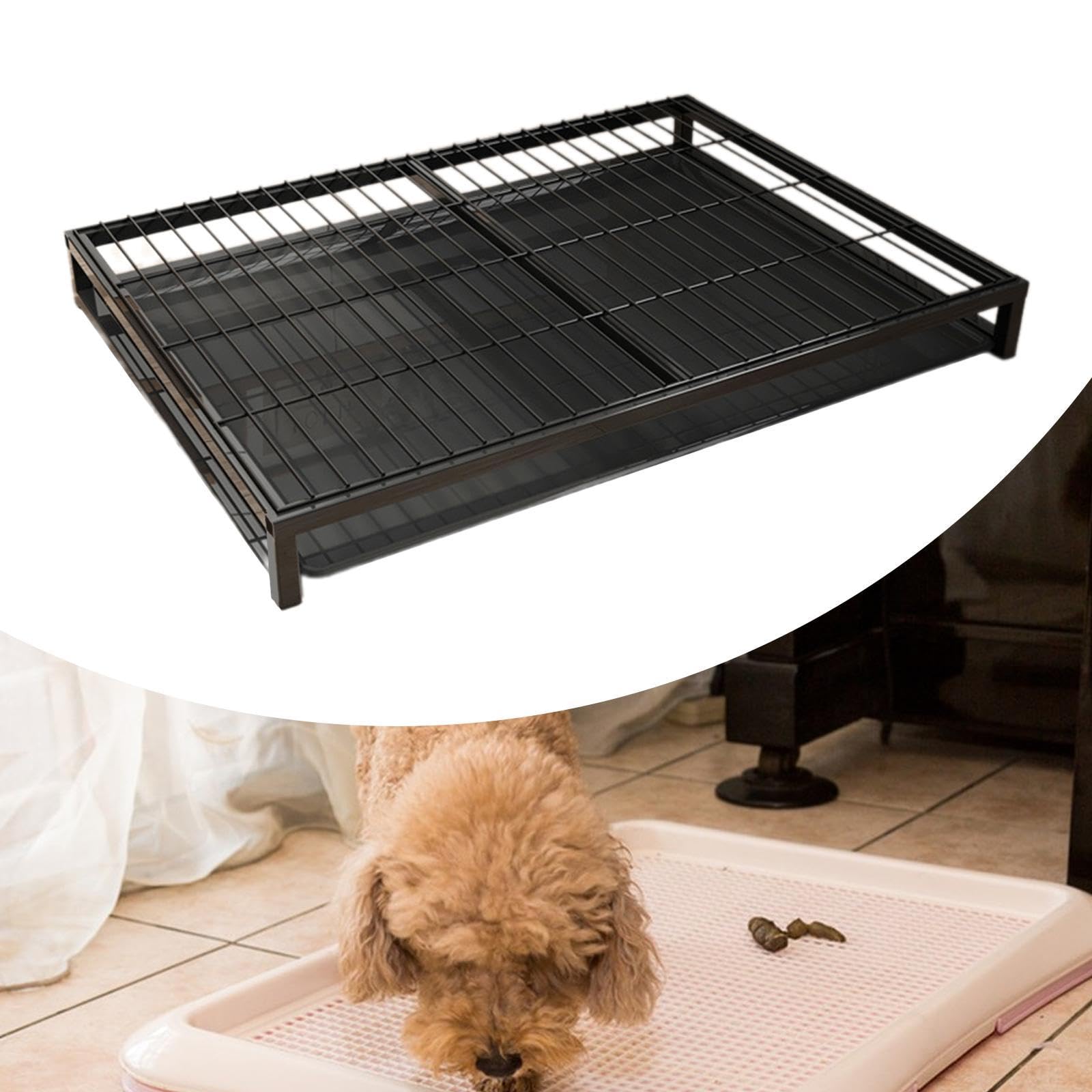 Generic Dog Potty Tray Indoor Outdoor Puppy Supplies, Portable Pee Mesh Training Tray, Easy to Clean, Dog Training Toilet, L