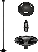 Vista 8 de NEXCOVER Poste de soporte para cubierta de barco, altura ajustable de 12 a 54 pulgadas, poste de extensión de 6 etapas, poste de soporte de ABS