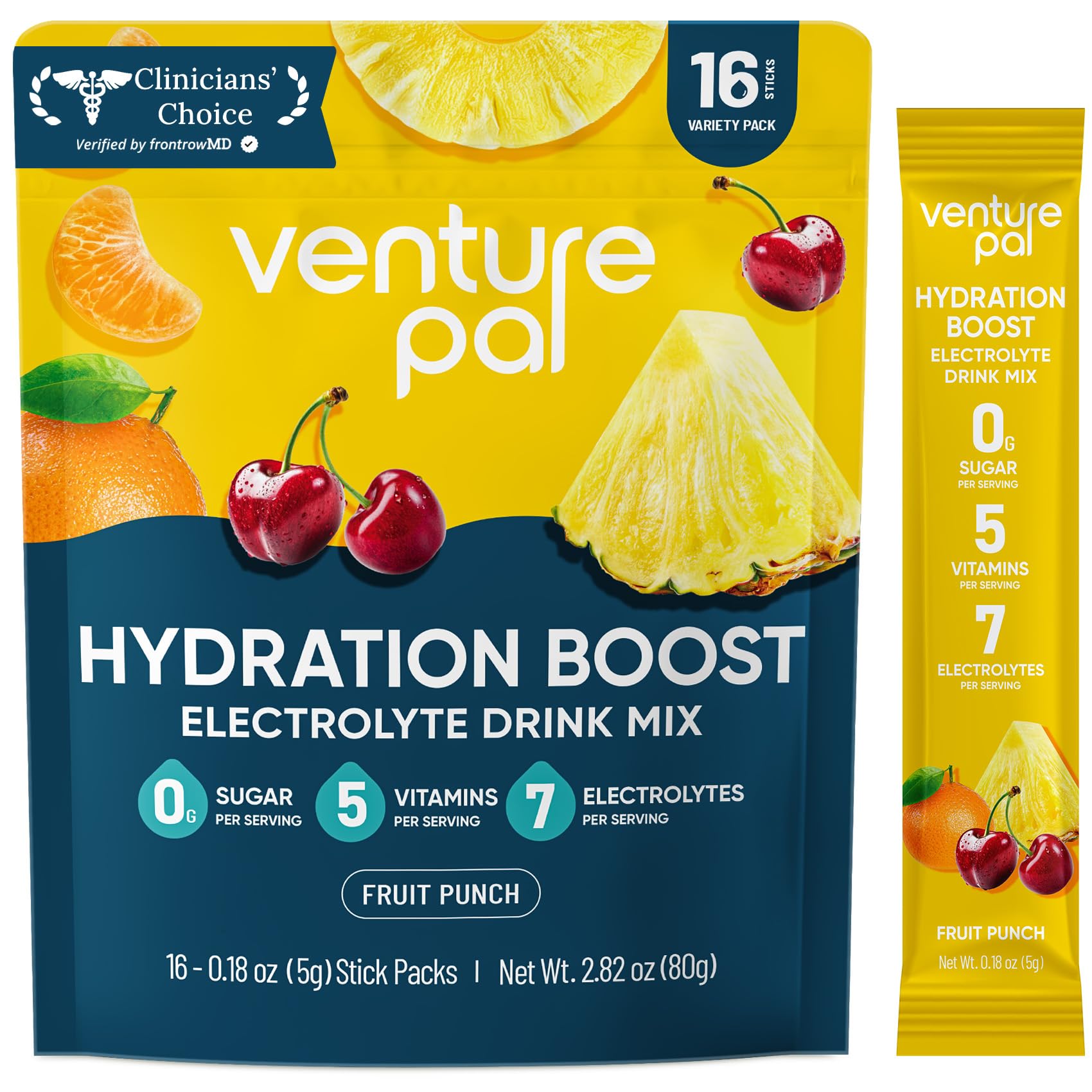 Venture Pal Sugar Free Electrolyte Powder Packets
