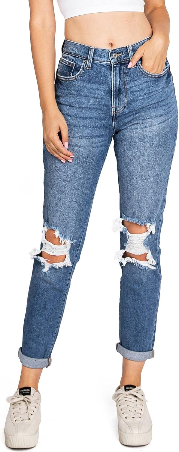 Celebrity Pink Women's Juniors High Rise Slim-Straight Jeans