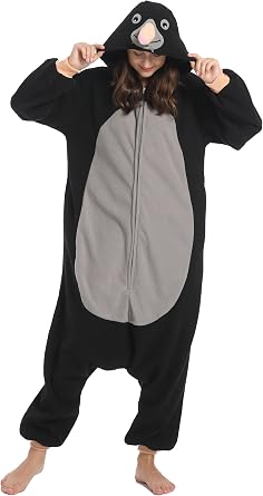 DarkCom Unisex Adult Costume Mole Onesie Sleepwear One-Piece Pajamas