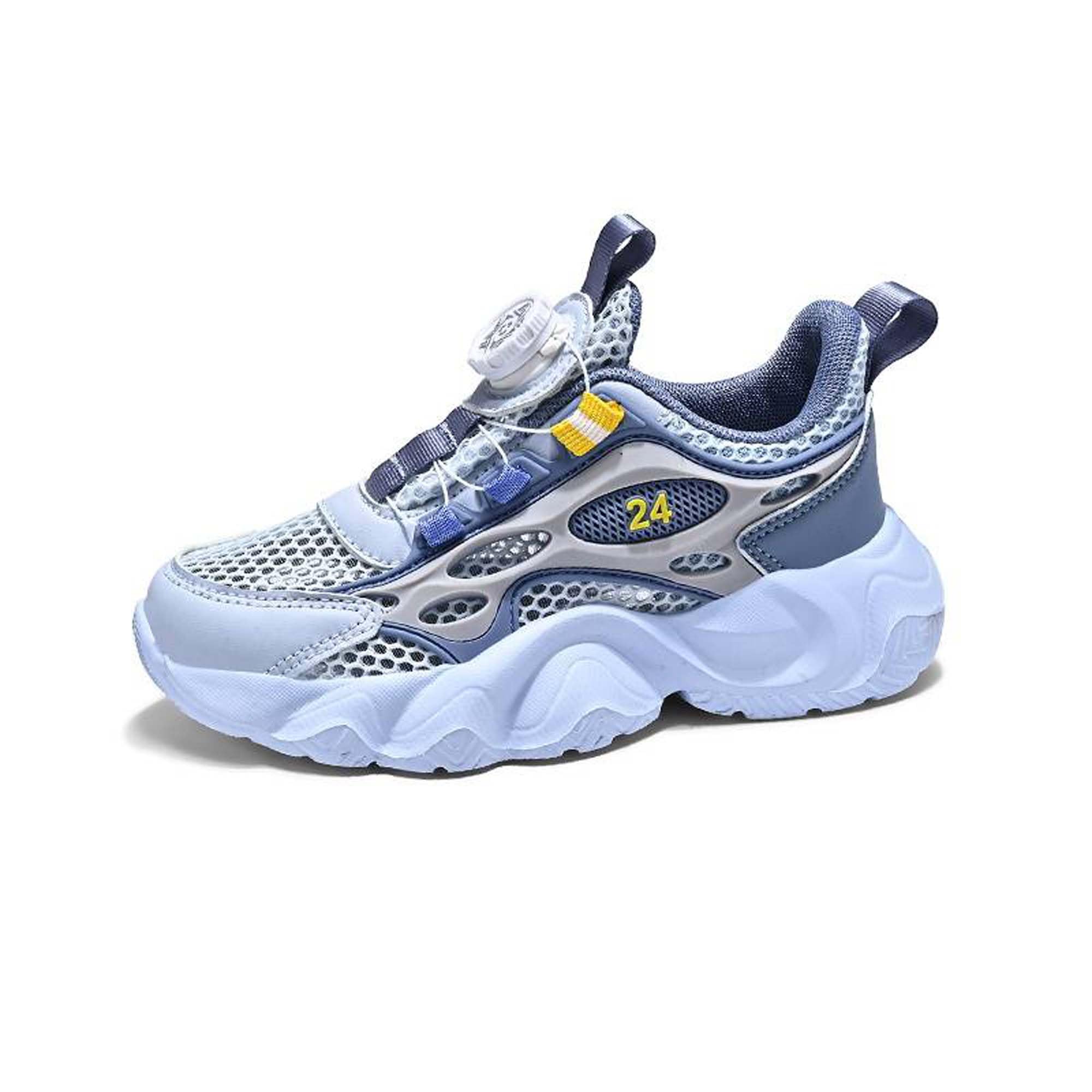 KSYVUCRD Kids Vacation Tourism Camping Elementary School Students Spring Outings Leisure Walking Shoes Outdoor Practical Wear-Resistant Hiking Shoes Rock Climbing Shoes Blue