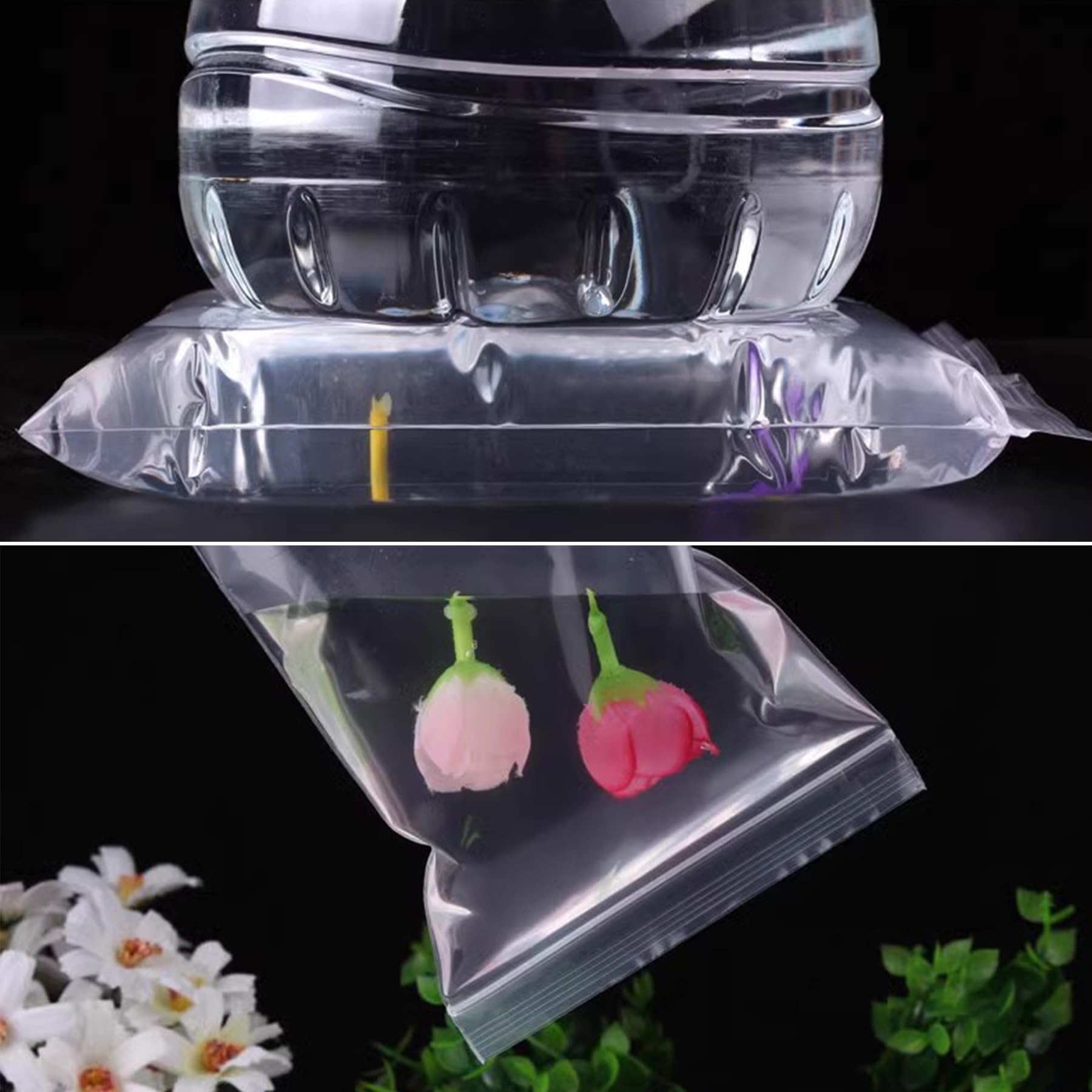 Sacchetti Richiudibili Con Cerniera 20x30 Cm – 40 Micron, Con Foro Per Appendere, Adatti Per Alimenti E Congelatore, Varie Quantità
