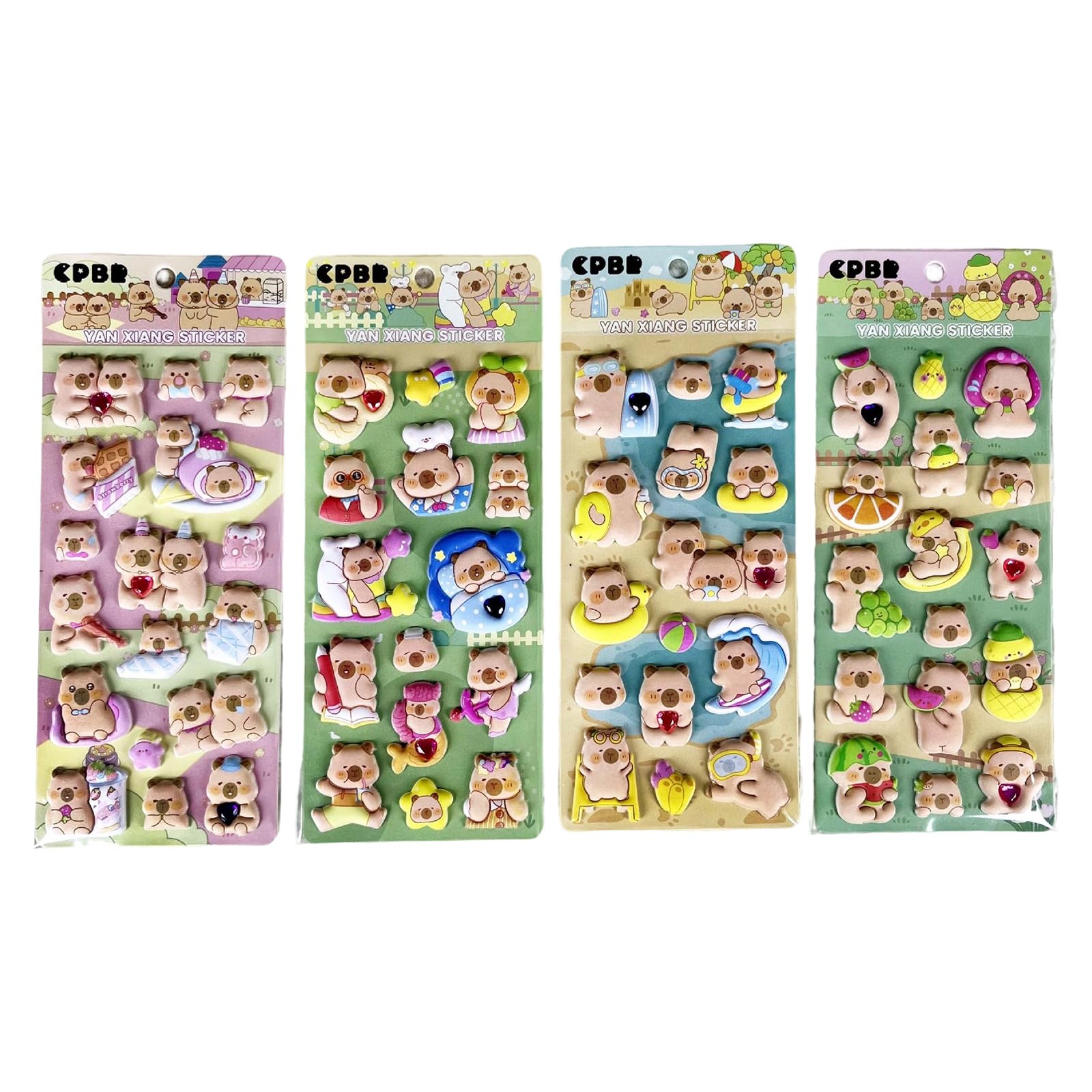 Puffier Sticker Adorable Decorative Stickers Scrapbooking Journal Notebook Phone Case for Scrapbooks Adorable Tiny for Scrapbooks