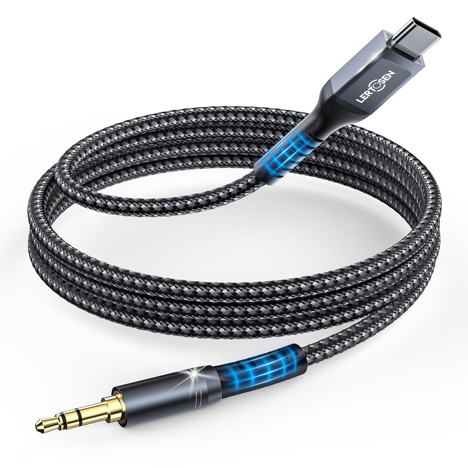 Amazon.com: LERTOSEN USB C to 3.5mm Audio Cable [6.6ft], Type C to