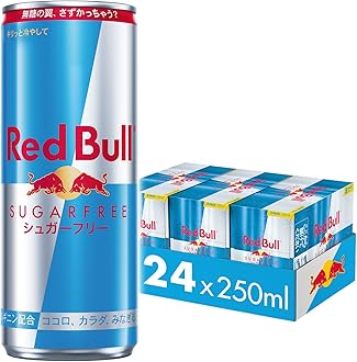 Red Bull Energy Drink, Sugar Free, 8.5 fl oz (250 ml) x 24 Bottles (Amazon.co.jp Exclusive)