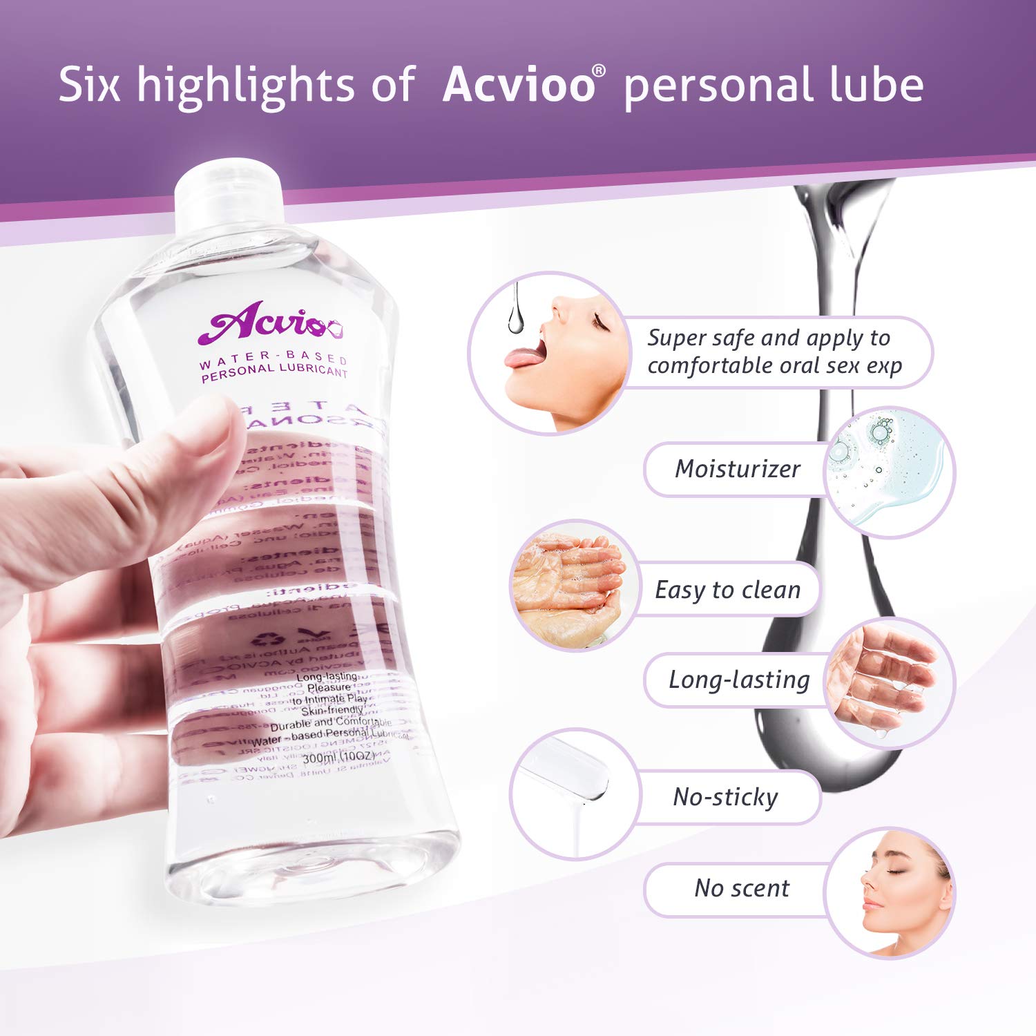 acvioo personal lubricant ACVIOO Natural Personal Lubricant,Water-Based, Sex Lube for Women,Men or  Couple,10 OZ : Amazon.com.au: Health, Household & Personal Care