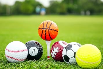 Player Supreme Novelty Cute Golf Balls | Sports Theme | Golf Ball Gift Set | 6 Pack