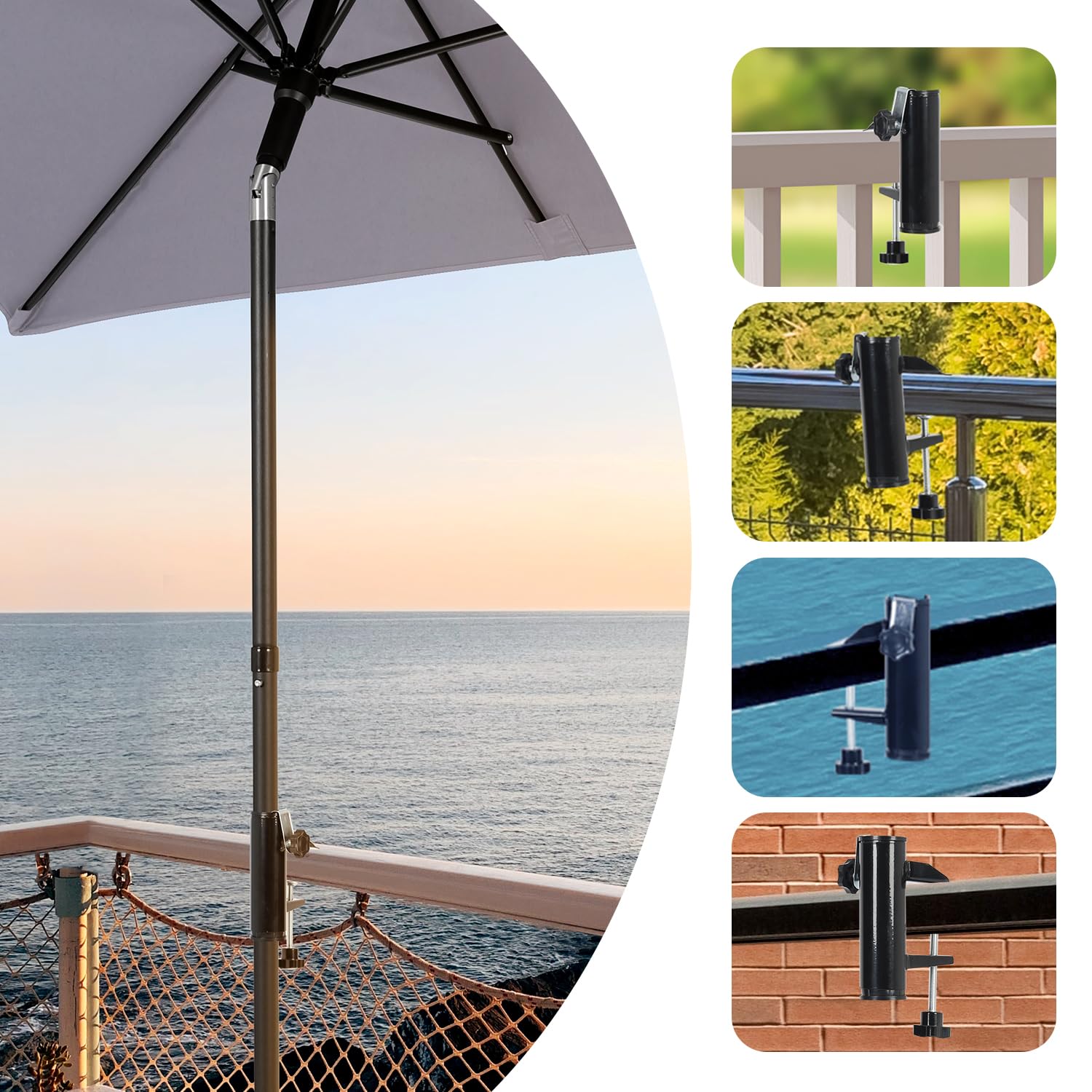 Sekey Parasol de Jardin 200 cm Parasol de terrasse Protection Solaire Sekey Parasol de Jardin 200 cm Parasol de terrasse Protection Solaire