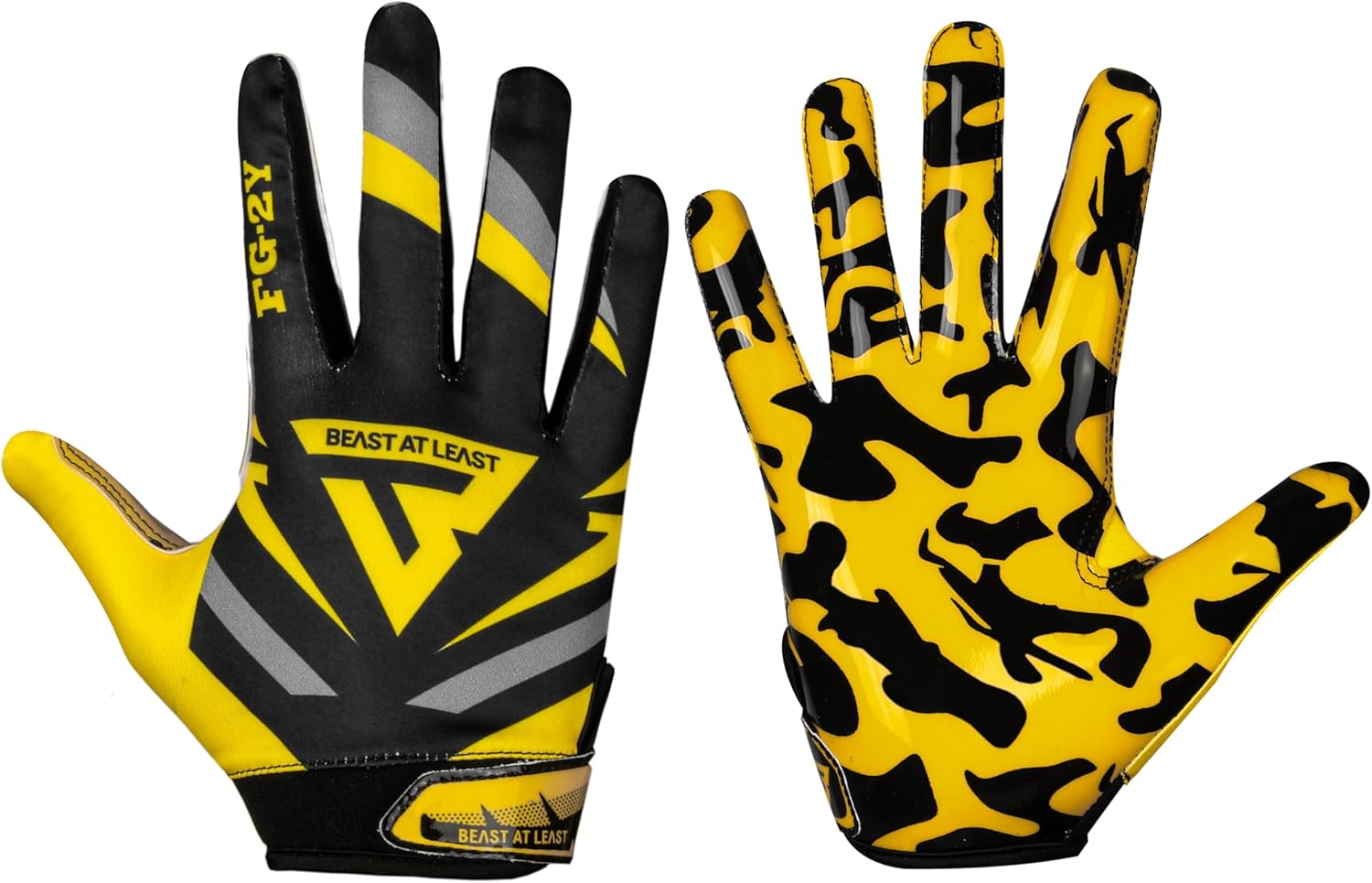 Youth Football Gloves, Sticky Wide Receiver Gloves for Kids & Adults, Flag Football Gloves with Enhanced Silicone Grip for Men Women, Breathable Football Gloves