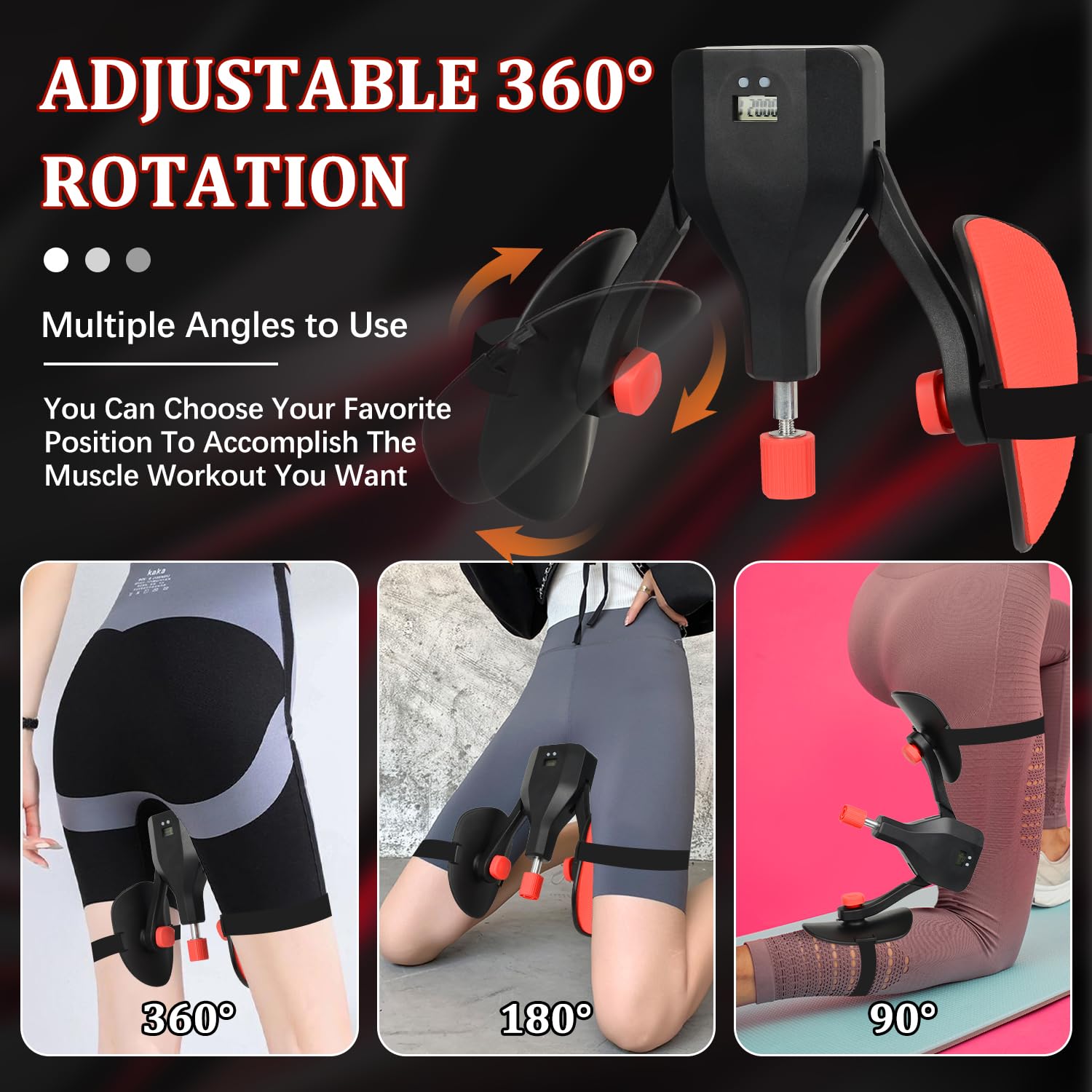 Musculation Homme Thigh Trainer Pelvic, Kegel Periné Homme Résistance réglable de 20 à 77 lbs, Appareil de Sport Maison Portable, Musculation pour fessier Cuisses