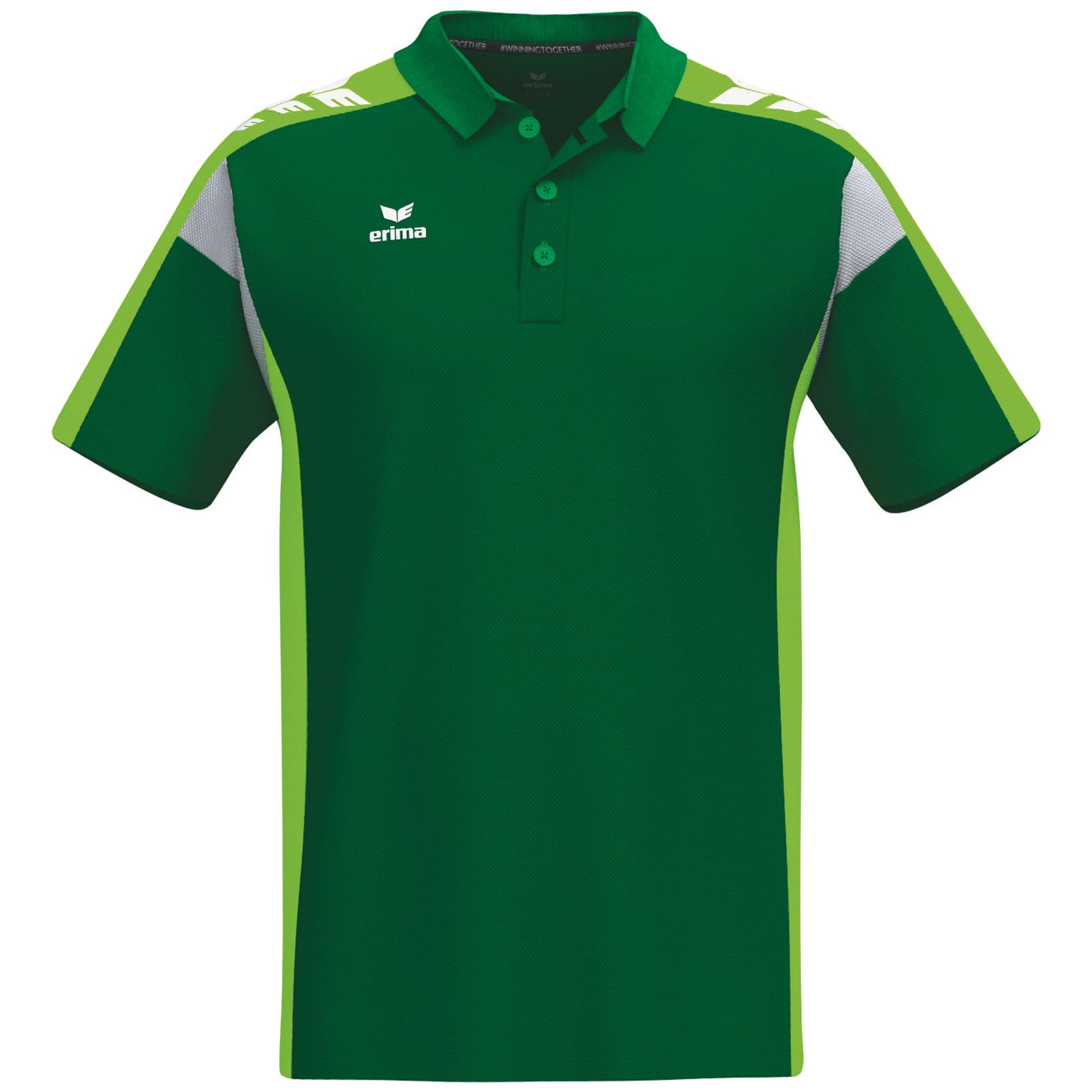 Erima Unisex Celebrate 125 Performance Polo Shirt (1112503), smaragd/Green Gecko, XXL