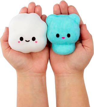 Fluffie Stuffiez Gummy Bear & Popcorn Minis Collectible Feature - Surprise Reveal Unboxing Soft and Squishable Tactile Play Fidget DIY