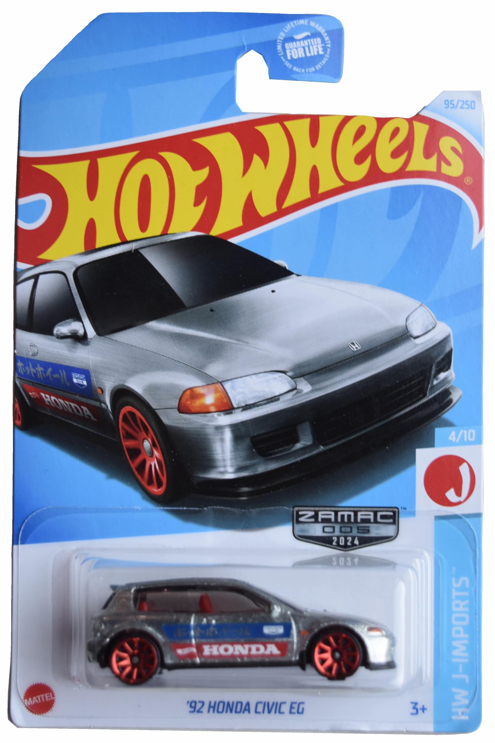 Amazon.com: Hot Wheels Zamac '92 Honda Civic EG, HW J-Imports 4/10