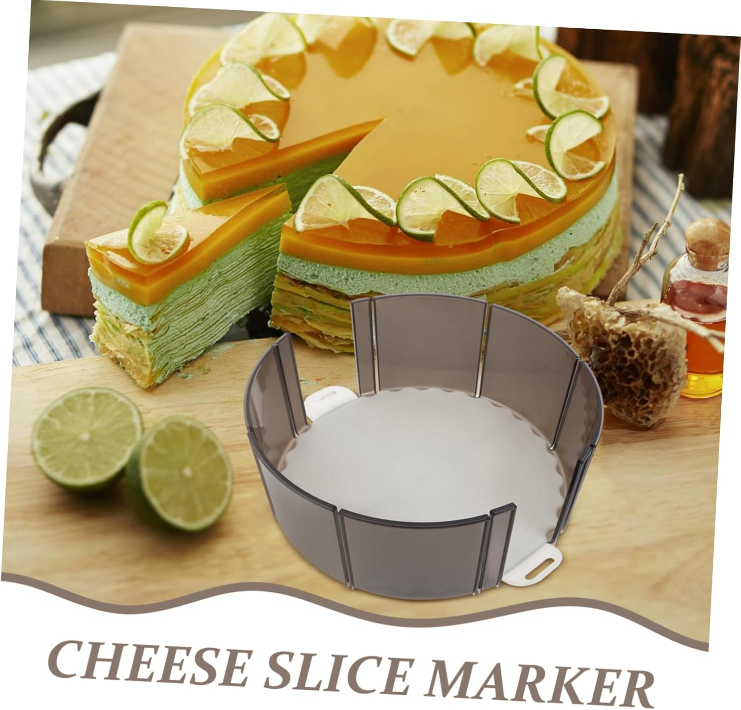 SOLUSTRE Cake Slicer Cutters for Cake Knife Fondant Cake Slice Marker Cutting Bridesmaid Plaque Cake Divider Baking Tool Cheesecake Cutter Wedding Tips Flyer Party Shape