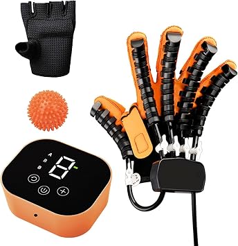 Robotic Rehabilitation Gloves,Hand Exerciser Aids Robotic Glove,finger Orthosis,for Stroke Paralyzed People Recovery EquipmentSizeL,ColorRight Hand