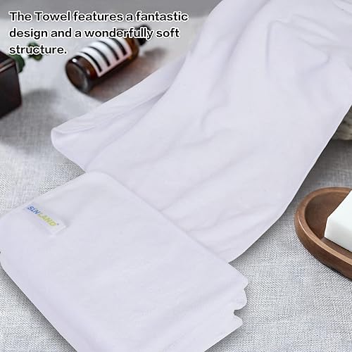 Miniatura 7 de SINLAND Toallas esteticistas de microfibra para tratamientos faciales, eliminación de máscara, paño facial suave con diseño dividido, toallas de spa