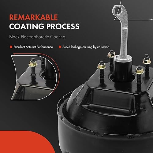 Miniatura 4 de A-Premium Potenciador de freno de vacío compatible con Ford F-100 F100, F-150 F150, F-250 F250, Bronco, 1980 1981 1982 1983, sin cilindro maestro