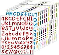 Vista 1 de Calcomanías de letras, Dizdkizd - Pequeñas calcomanías del alfabeto, calcomanías de vinilo impermeables de 1 pulgada, letras autoadhesivas, un