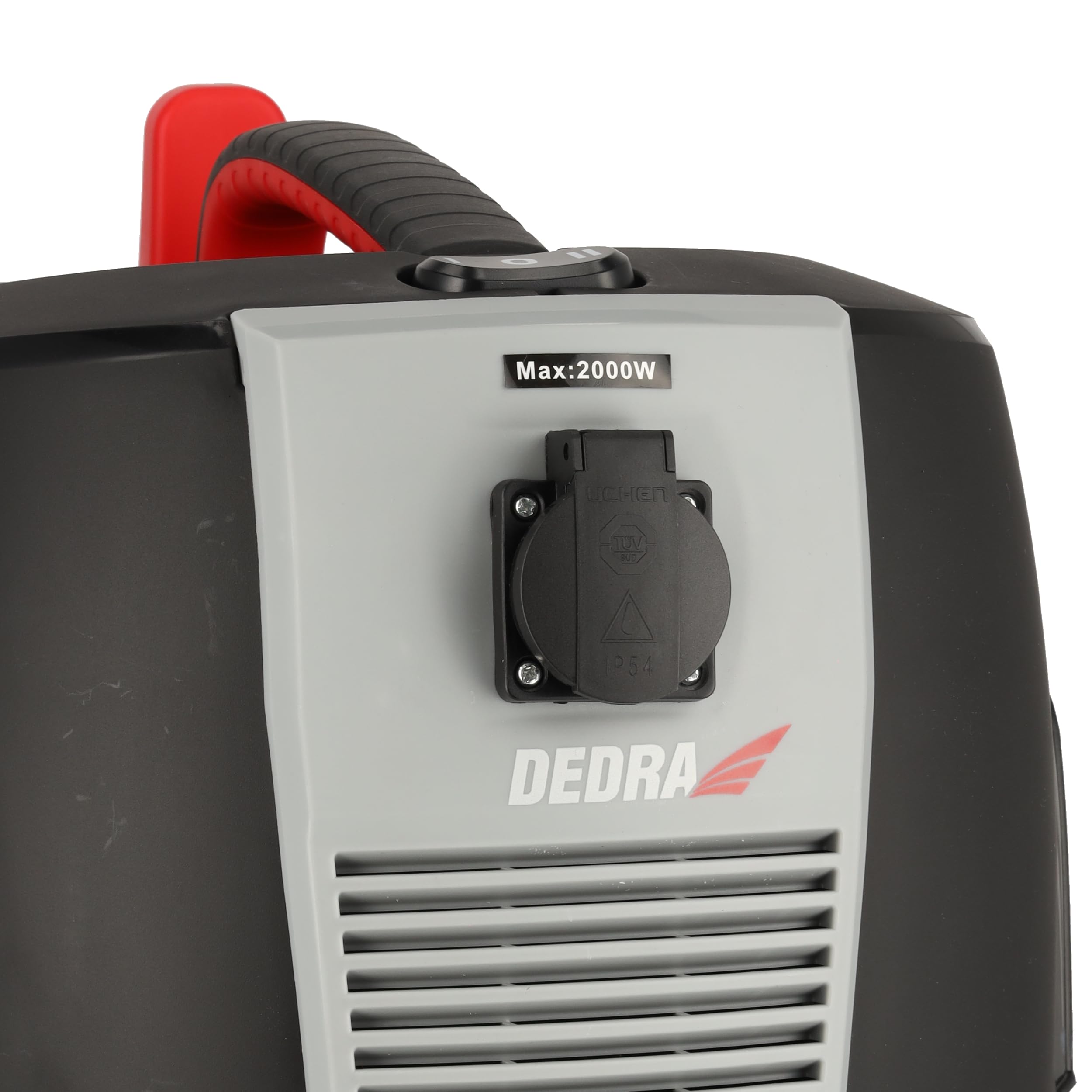 Dedra DED6607 1600 W Odkurzacz warsztatowy suchy/mokry do gipsu – automatyczny otrząsacz filtra co 15 s, zbiornik 30 L, wbudowane gniazdo max 2000 W, mobilne kółka, komplet akcesoriów
