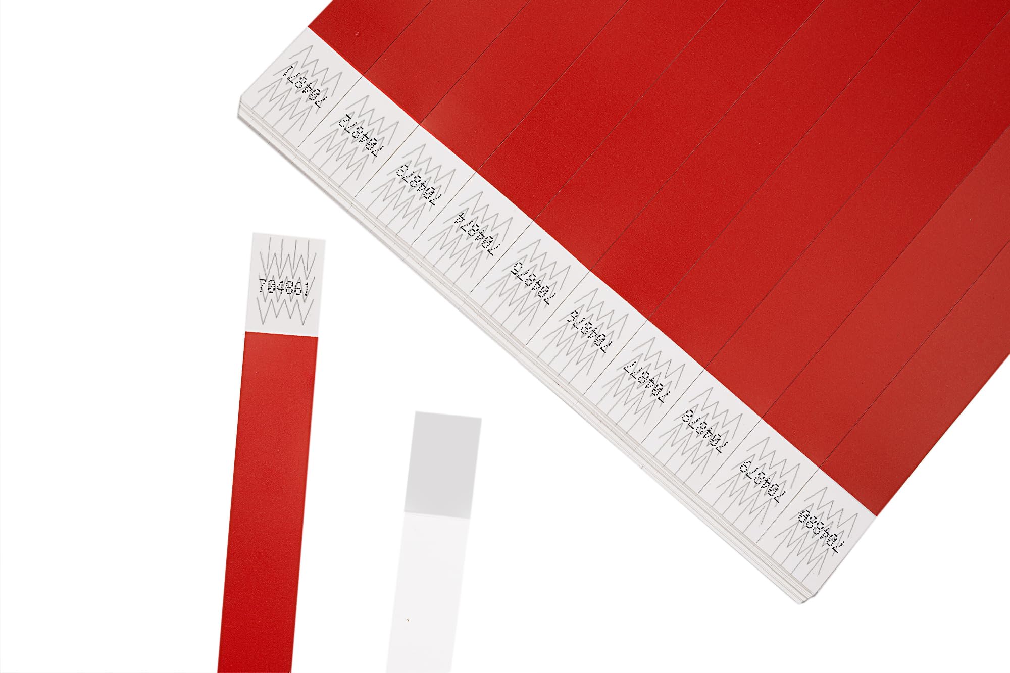 Einlassbändchen Papier - Eintrittsbänder 500 Stück - Einlassbänder - Festival Armbänder - Party Bändchen Einlass Eintritt - eintrittsbändchen - Bänder Club - wristband - Red
