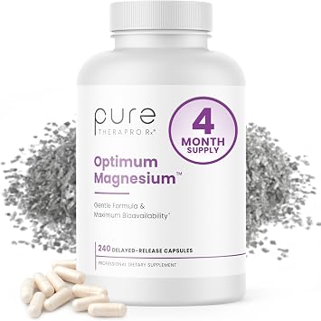 Magnesium Lysinate Glycinate & Magnesium Malate, Made in USA | 4 Month Supply | Chelated for Maximum Absorption, Supports Bone Health & Energy, Non-GMO, 240 Count