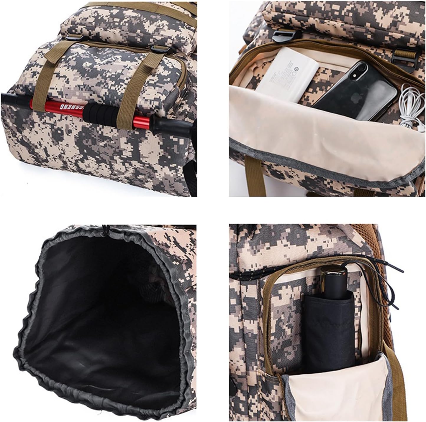 CINGHI LUSSO 80L Wanderrucksack - Wasserdichter Rucksack Für Camping Und Reisen