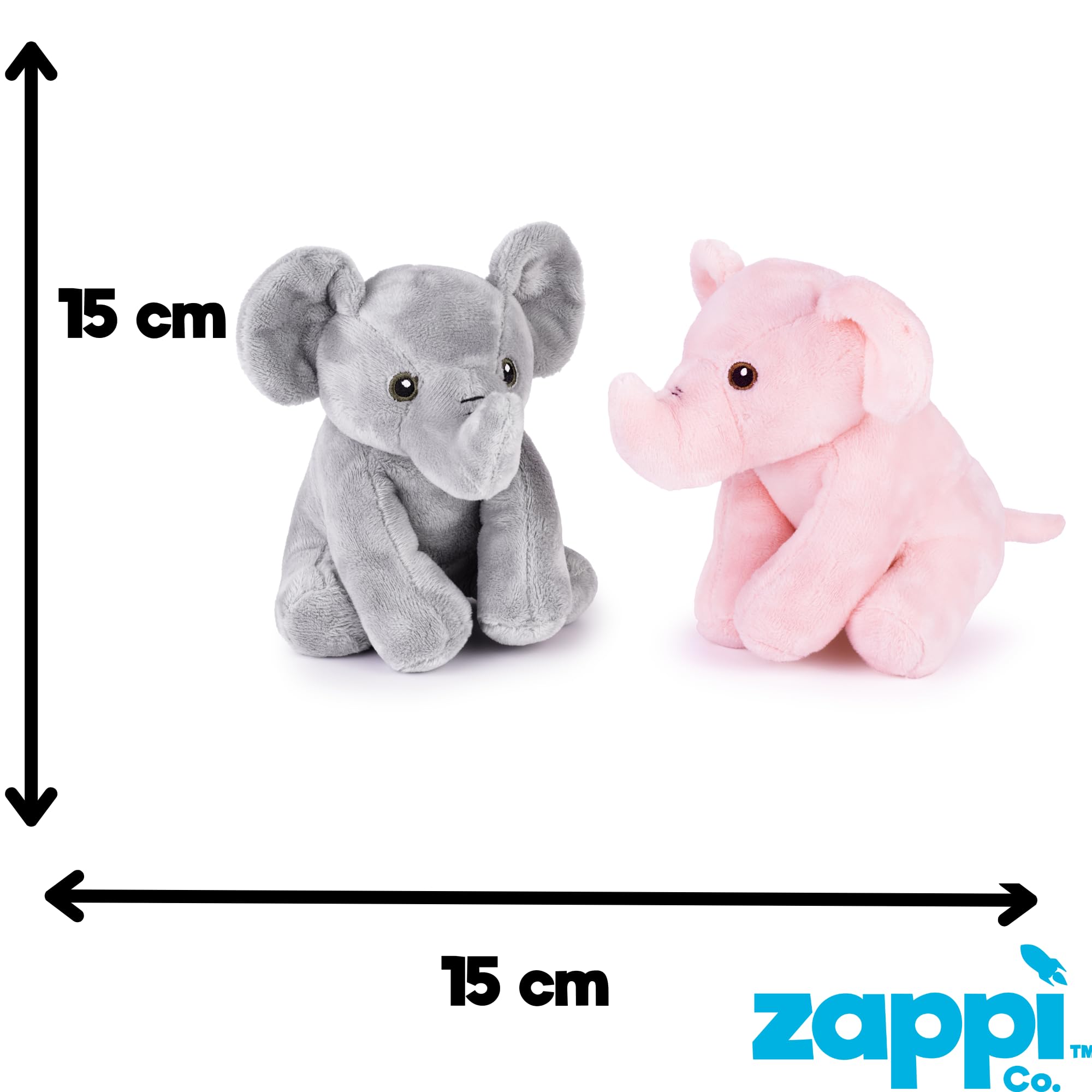 Zappi Co Animal de peluche suave para niños, perfecto compañero de juego para los niños, para cumpleaños y ocasiones especiales (12-15 cm) (lobo marino) — view 159