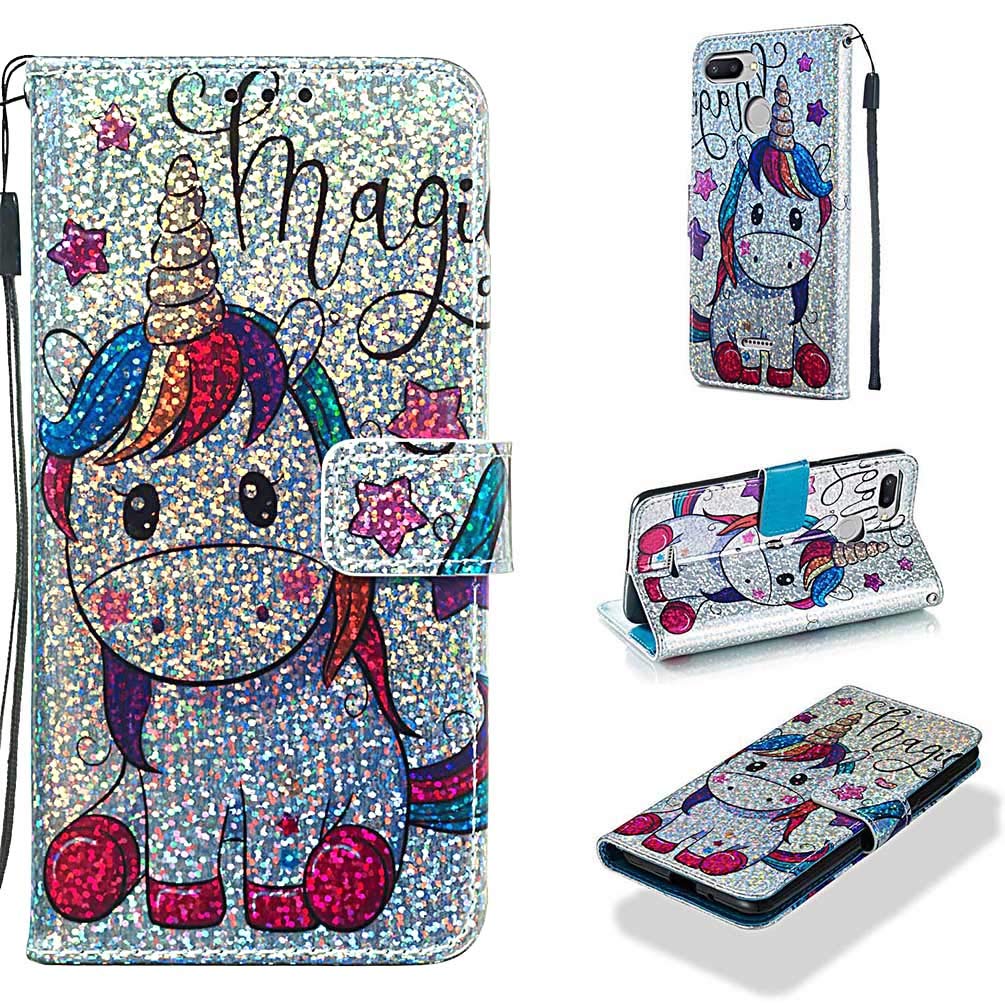 Wallet Case For Xiaomi Redmi 6a Luxury Glitter Sparkle - Main Image