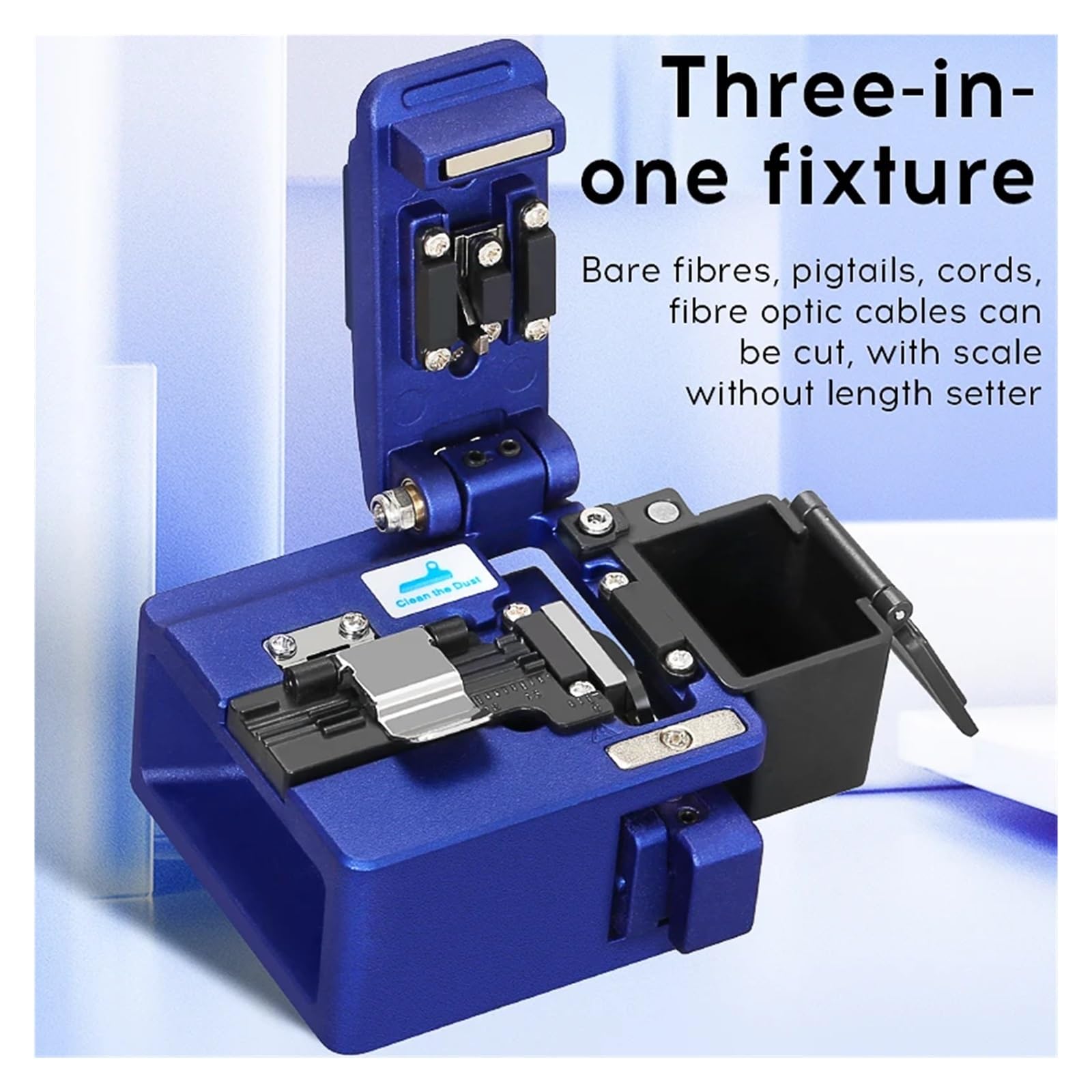 AUA-X5 FTTH Outil de coupe haute précision Cliveuse fibre optique Couteau câble 16 lames surface(AUA-X5)