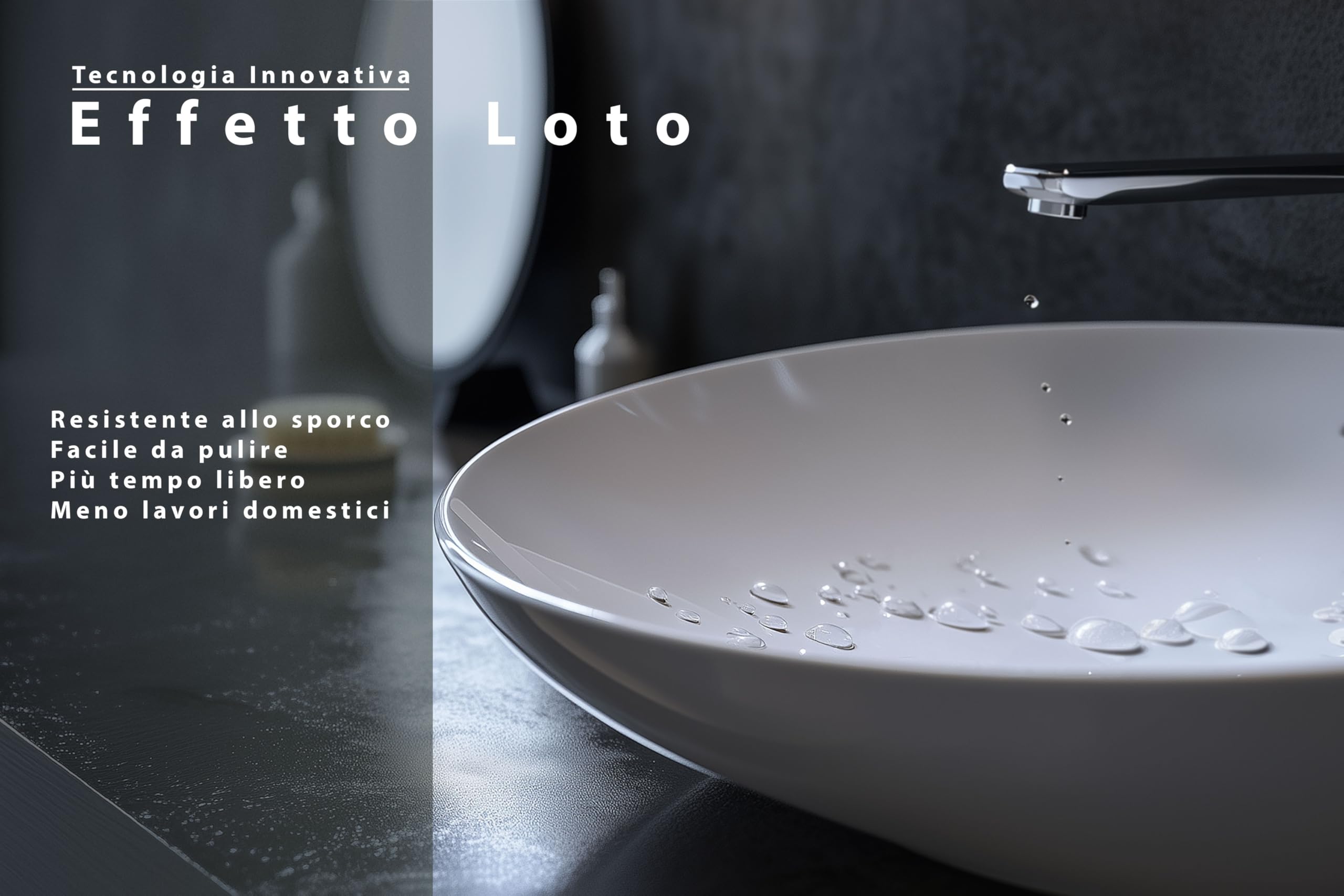 Elegante piccolo lavabo ovale con effetto loto per bagno e bagno degli ospiti - waschbecken24 (41x33x14cm, bianco / A99)
