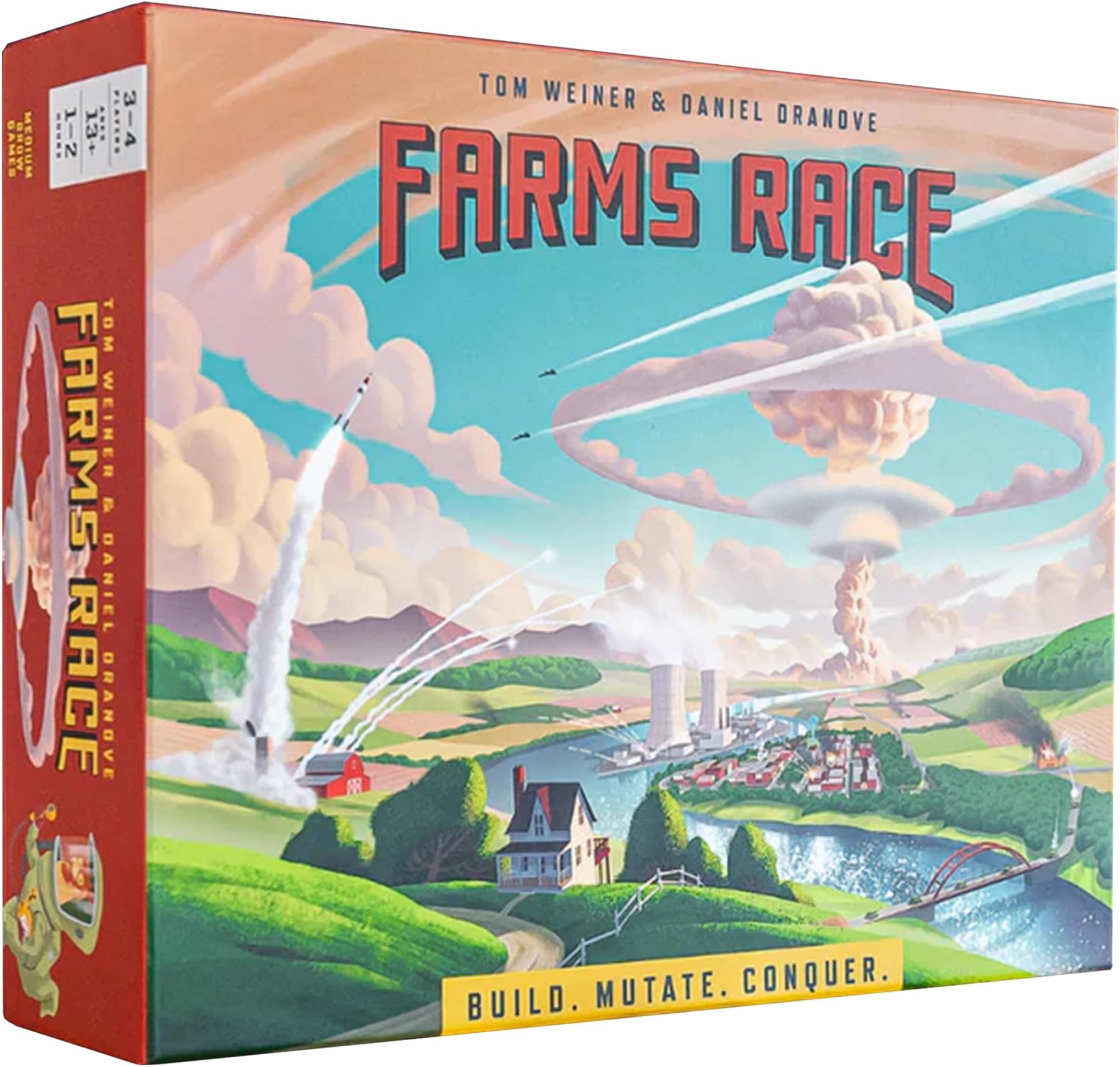 A 1-2 Hour Strategy Game for Teens & Adults (Ages 13+) - 2 Players - Red - Warfare, Nuclear - 4X Genre - Standard Packaging